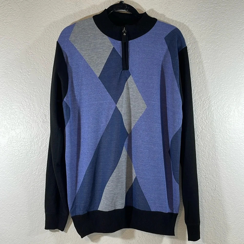 SILVER NEEDLE Quarter Zip Long Sleeve Top Men's Size Medium NEW